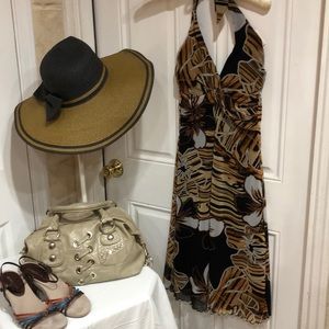 Cache Halter Dress Size 8 Sexy and Classy!